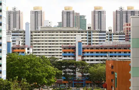 本地政府组屋。（联合早报）