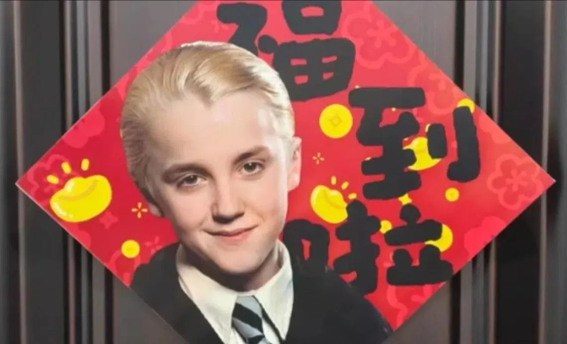 （马）福到啦，祝你马年也能跟又称为跩哥的他一样跩跩地笑。