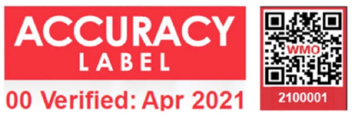 商用称量仪器接受验证后会被贴上“准确标签”。（度量衡办公室）