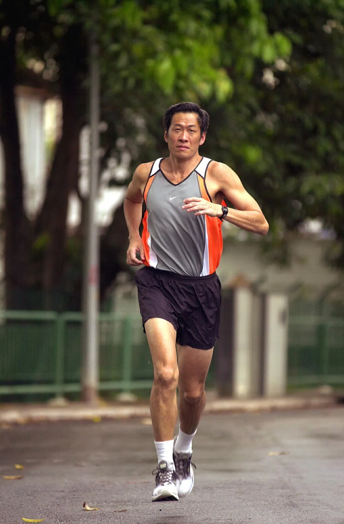 黄永宏跑步多年，这项爱好已成为他生活的一部分。（海峡时报档案照片）