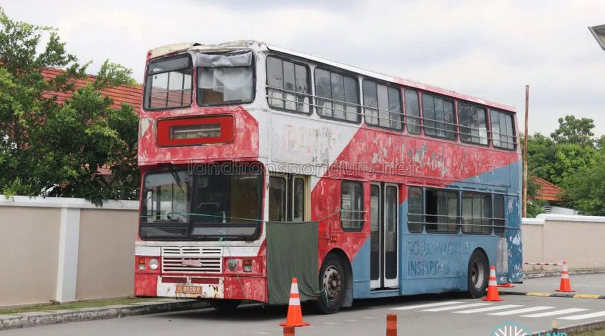  位于加东的培思幼儿园就摆设了一辆旧巴士。（landtransportguru.net） 