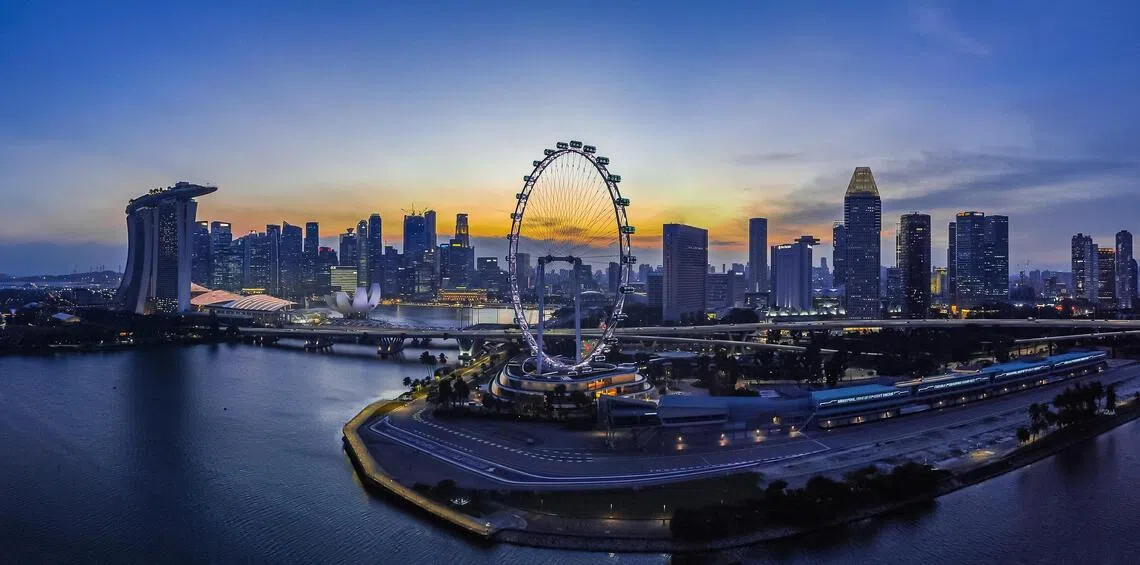 新加坡城市天际线。