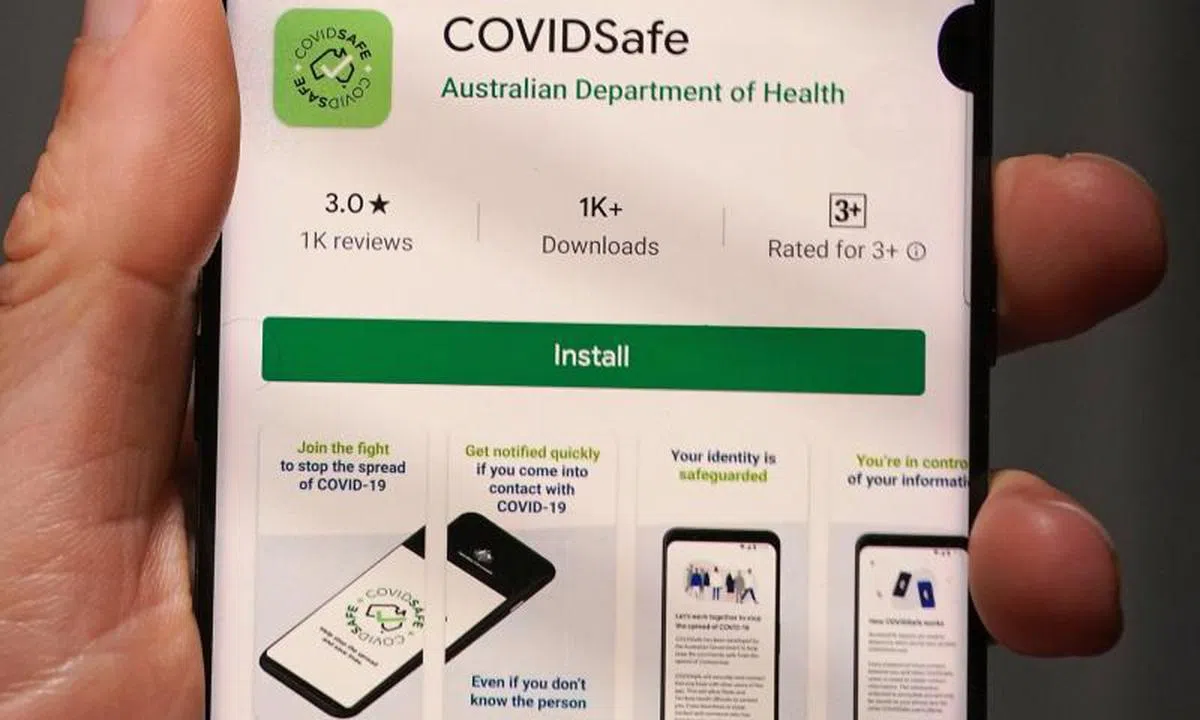  澳大利亚推出的冠病追踪手机应用COVIDSafe是在新加坡的基础上发展起来的。（欧新社） 
