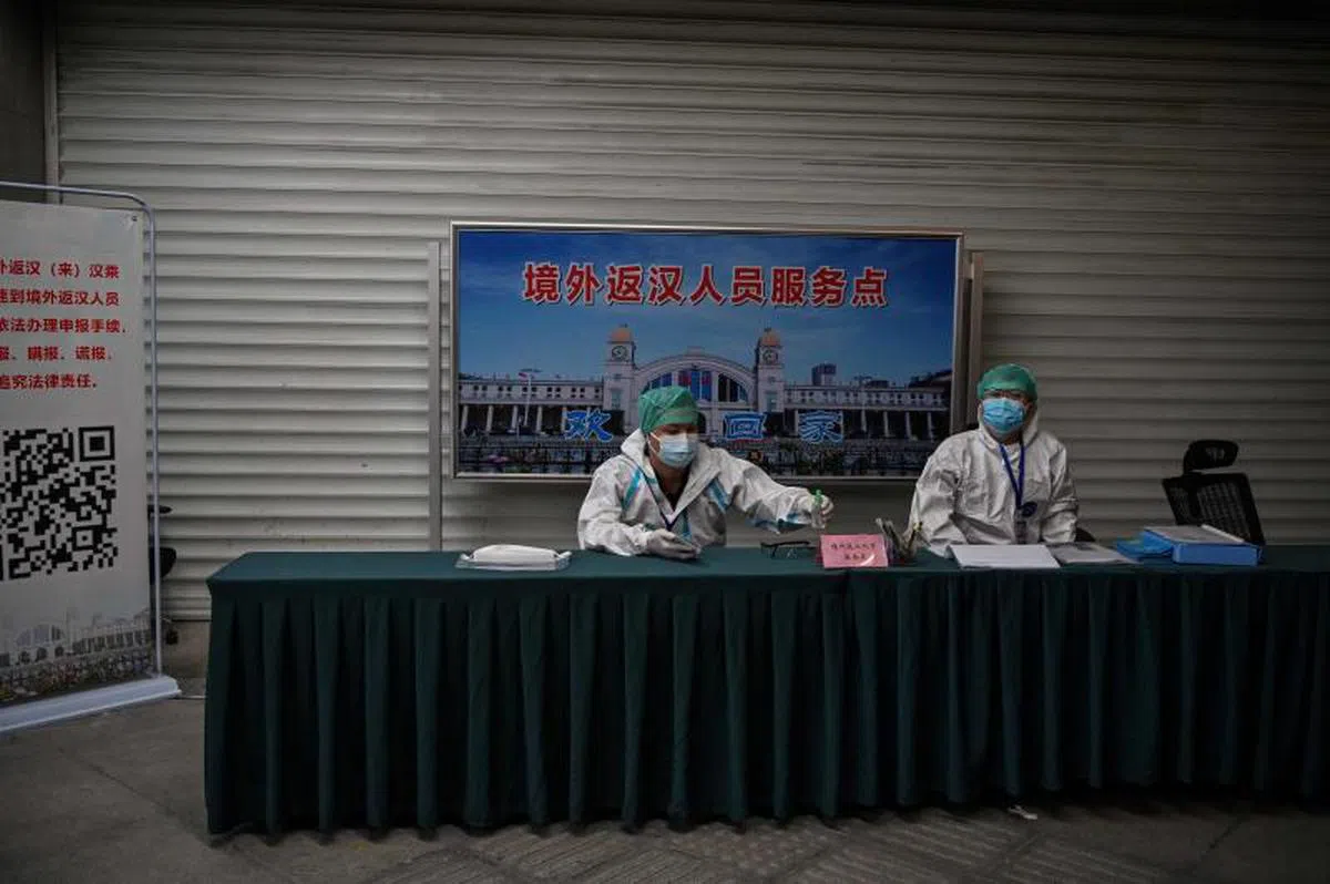  武汉再现社区感染引起当局警惕。（法新社） 