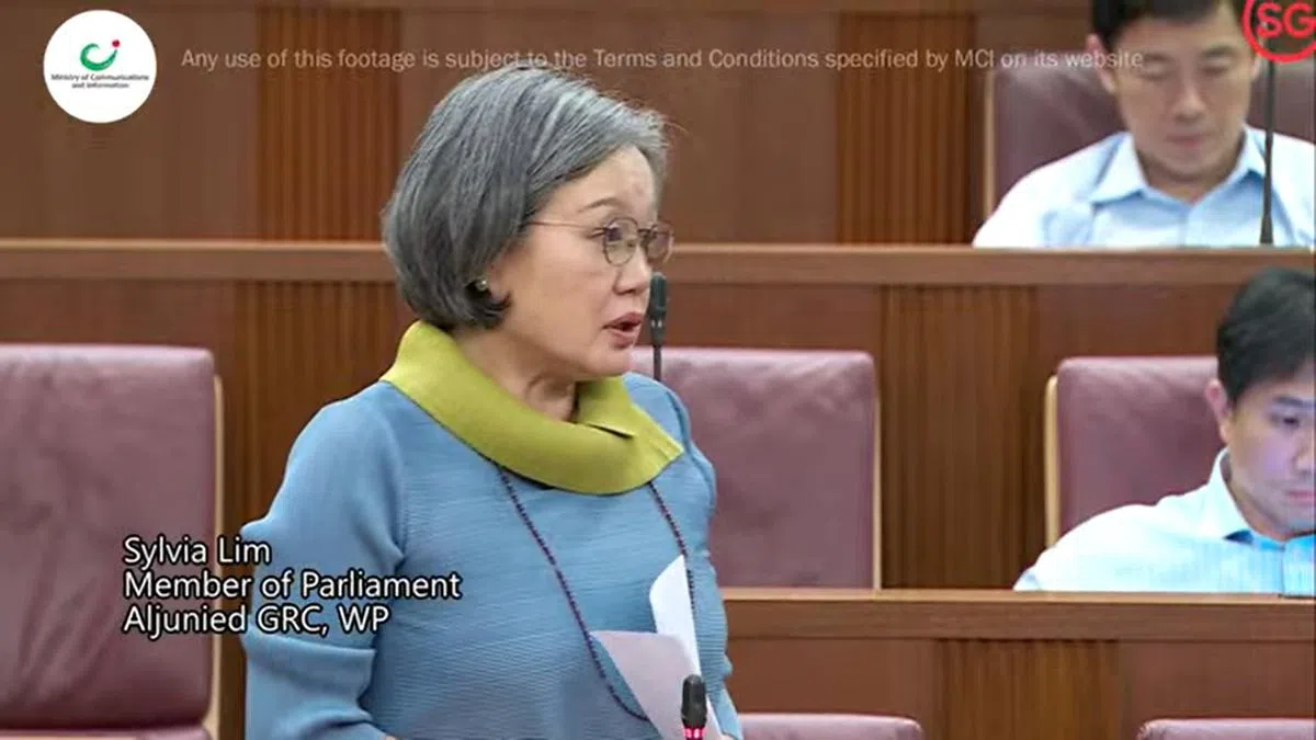 工人党主席林瑞莲。（国会直播视频截图）