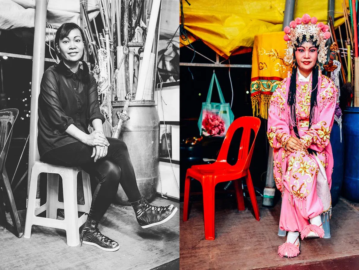  卡琳的古装扮相（椰子新加坡网） 