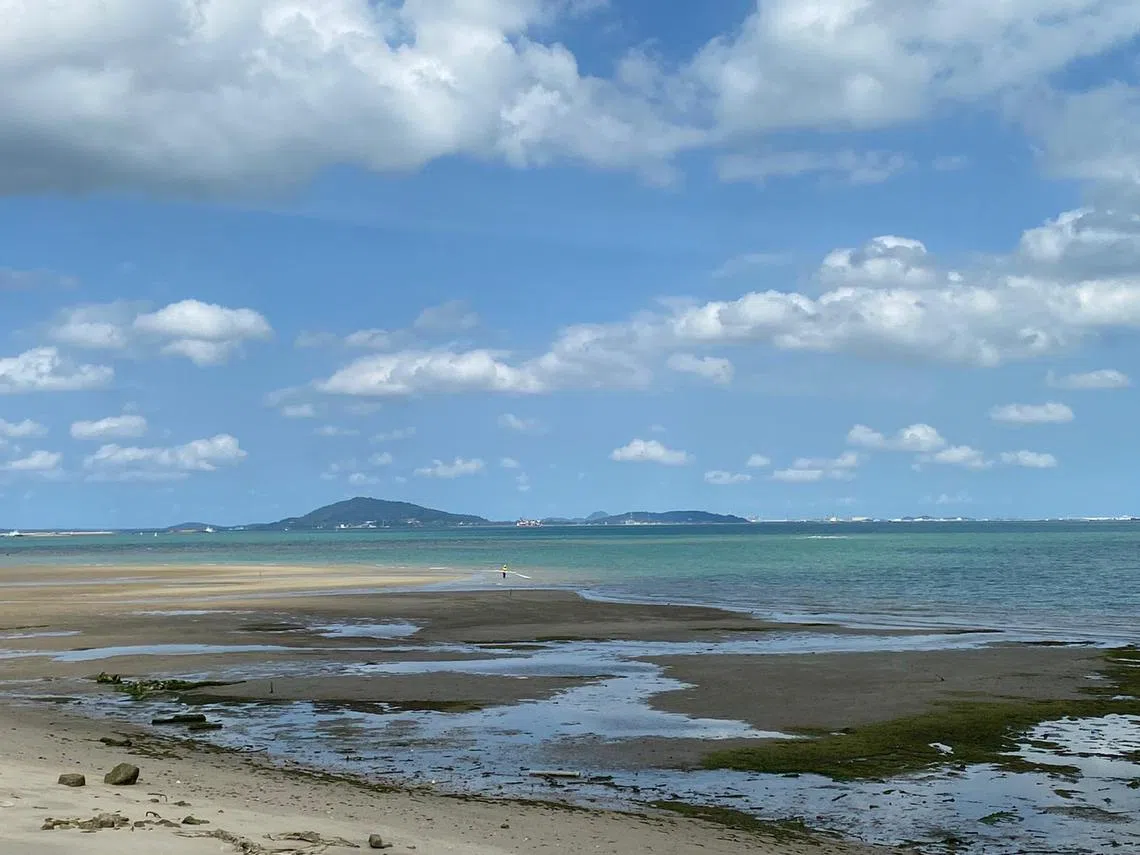 风景如画的樟宜湾。（叶孝忠摄）