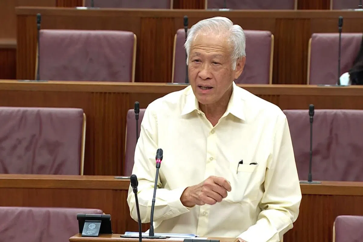 新加坡国防部长黄永宏医生。（gov.sg 视频截图）