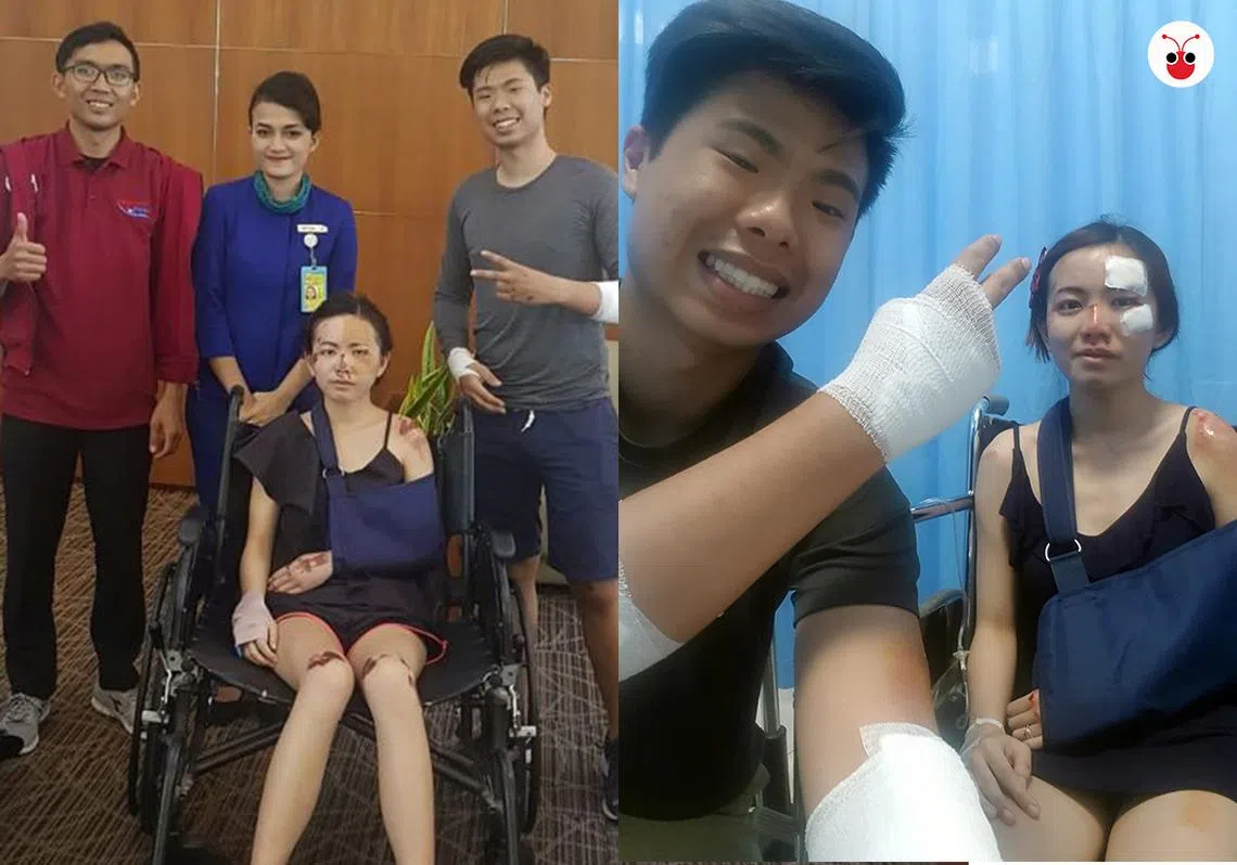 两人的浪漫之旅居然变成给抢匪送钱的旅行。（海峡时报）