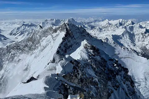 海拔8849米的珠穆朗玛峰，是世界第一高峰。（法新社）