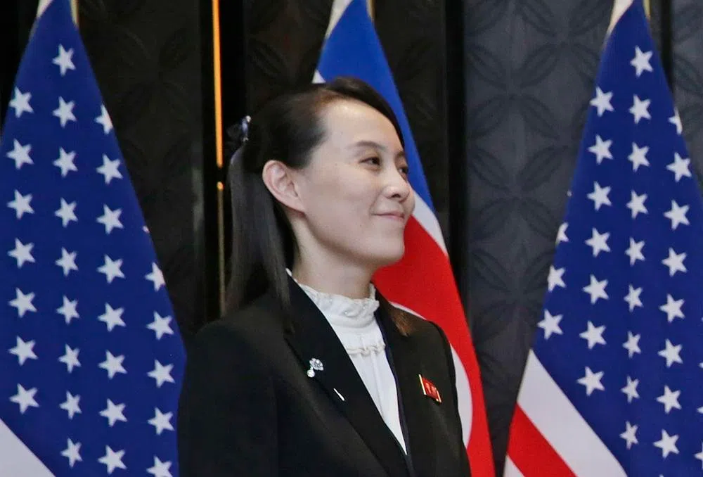 现年38岁的金与正，摄于2018年6月在新加坡举行的特金会。