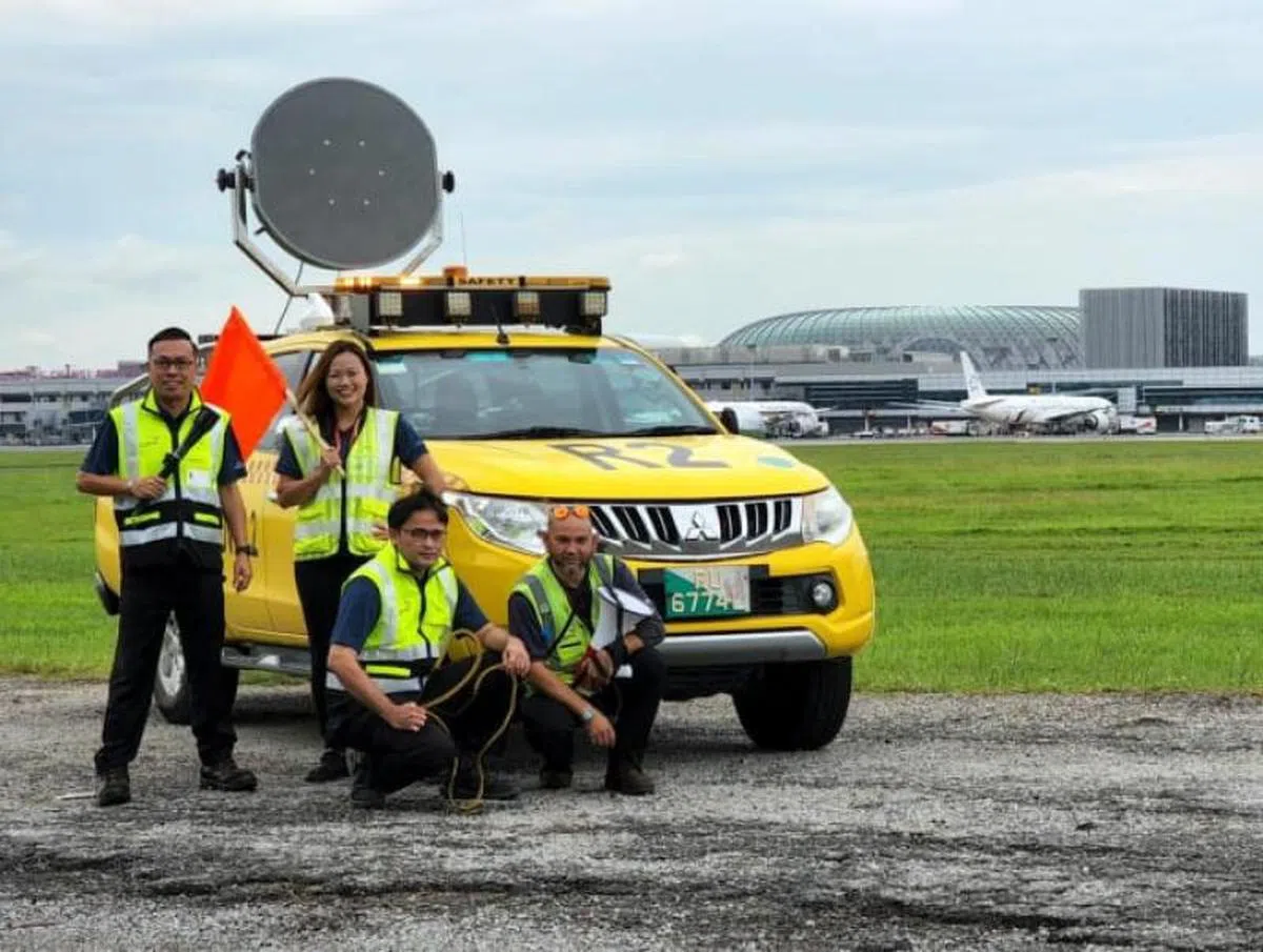 叶芯莉与她的团队。（樟宜机场集团）