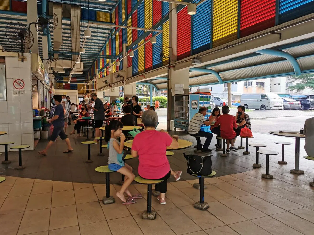  直落布兰雅弯熟食中心。（蚁粉提供） 
