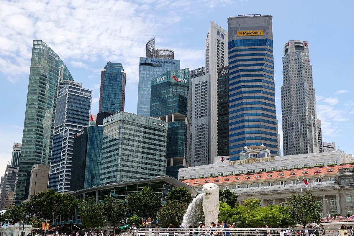 新加坡的鱼尾狮公园是游客必打卡的景点。（联合早报）