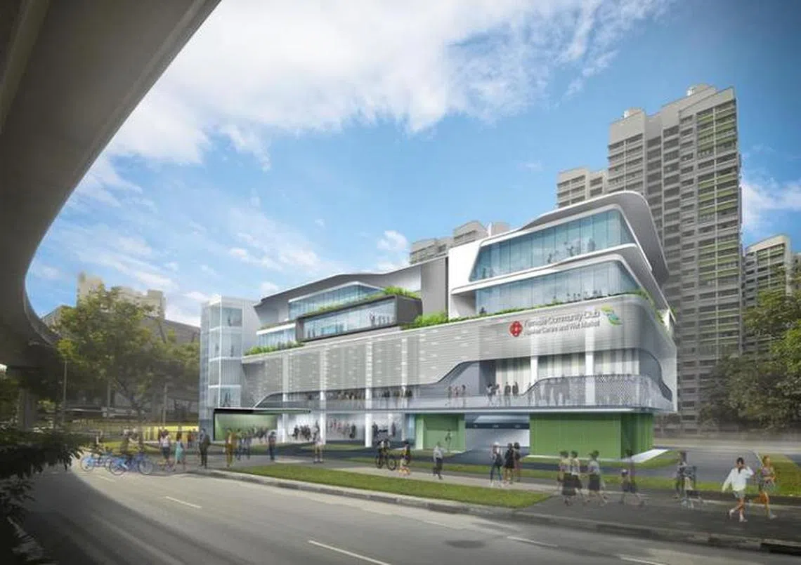 芬微（Fernvale）民众俱乐部属于最新一批翻新后的民众俱乐部。（互联网） 