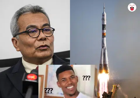 上星期才“主导”一场飞行车闹剧的莫哈末礼端再有“新作”。（李国豪制图）