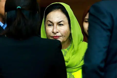 马国前首相夫人罗斯玛今天被捕，明天面控。（法新社）