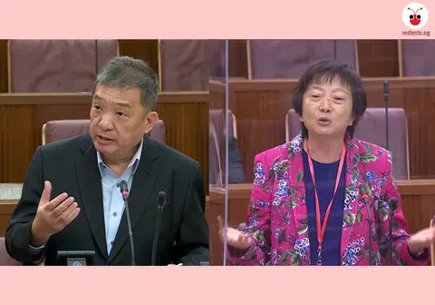 司徒宇斌和李美花。（红蚂蚁制图）