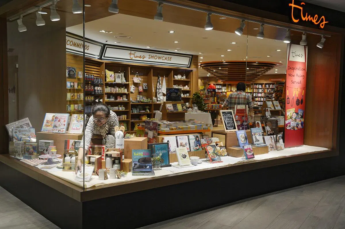 时代书局在过去五年里关闭了四家分店。（海峡时报）
