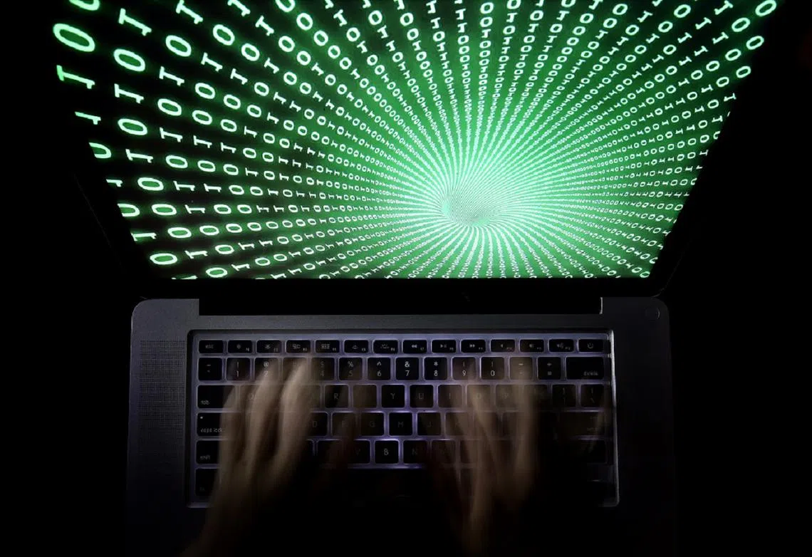 谁都有可能成为网袭目标。（联合早报示意图）