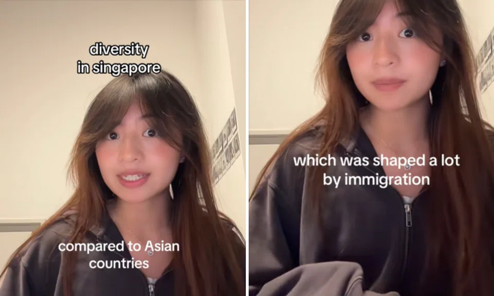 tiktok post about diversity in singapore