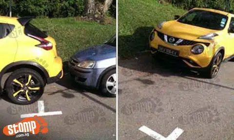 Because of Goondu driver of Nissan SKV 1864X -- Stomper gets stuck in parking lot on slope