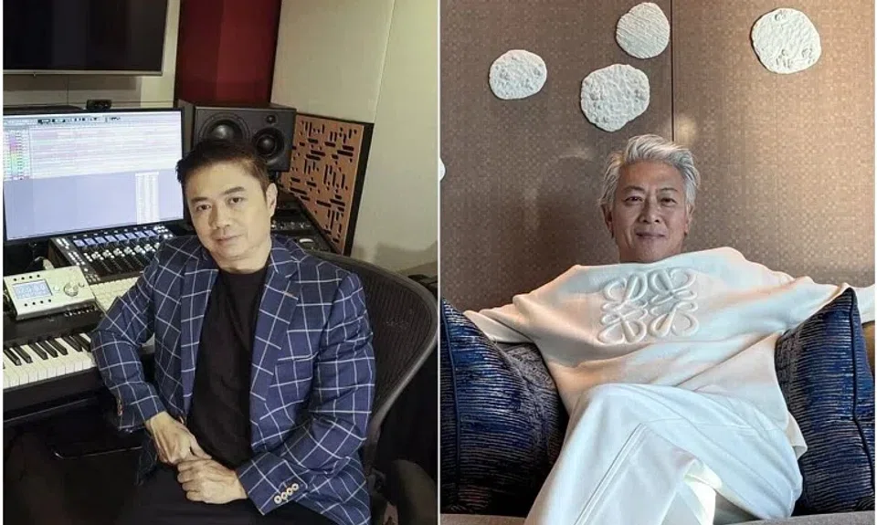 George Leong (left) called out fellow musician Dick Lee for not realising that Leong was the one who arranged the music for Leslie Cheung's hit song Chase.