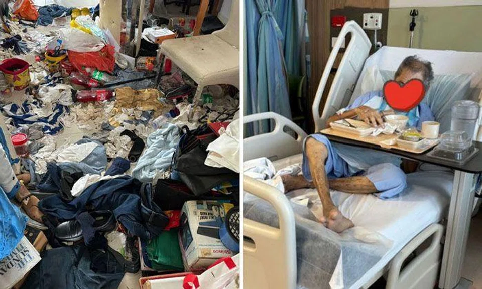 Charity organisation Helping Joy helped transform Mr Chin's home into a safe and habitable space. PHOTOS: FACEBOOK/HELPING JOY, SHIN MIN DAILY NEWS