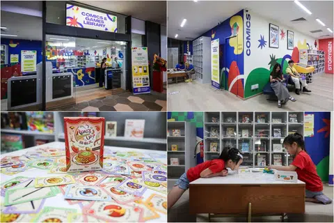 Patrons can enjoy comics, game-themed reads and play a variety of Singapore-themed board games.