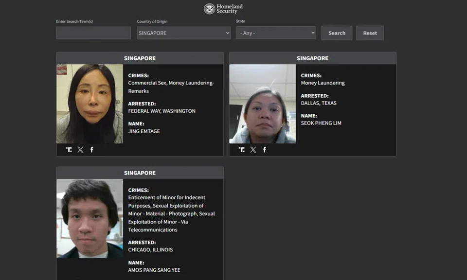 Singaporean added to US ‘worst of worst’ criminal list