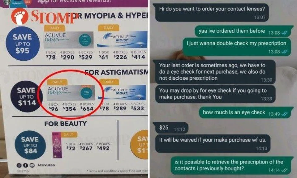 The Stomper shared a screenshot of the online chat between her daughter and the shop.