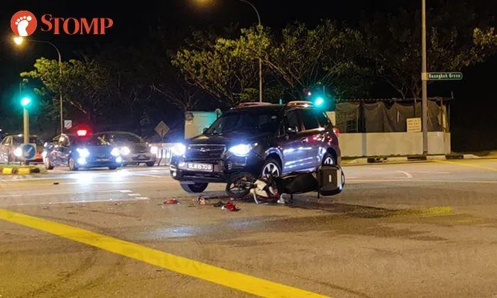 22-year-old motorcyclist taken to hospital after accident with car at ...