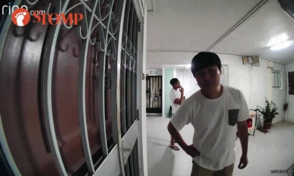 They were seen "smoking and prowling" along the corridor since 1.15am.