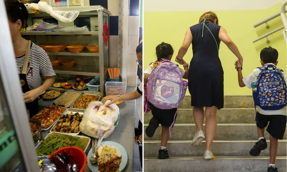 Children at canteen in primary school
