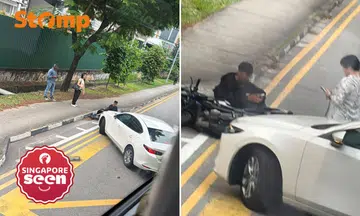 motorcyclist accident, Jurong collision, Singapore traffic