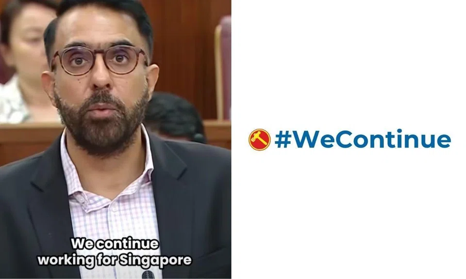 "I will continue my work as an MP on the ground in Aljunied GRC," said Mr Singh. 