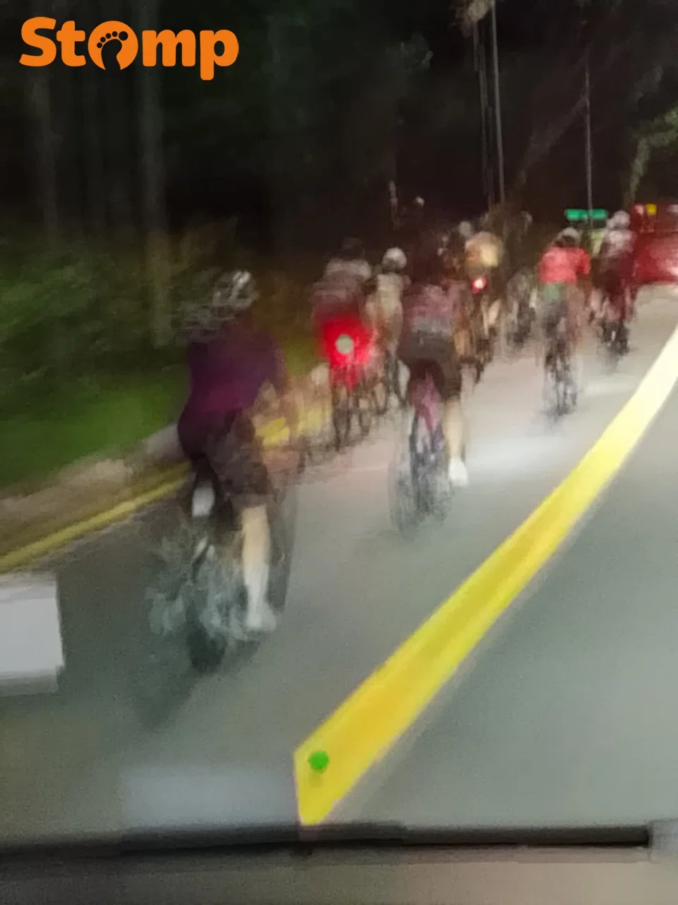 Cyclists on Bukit Timah Road