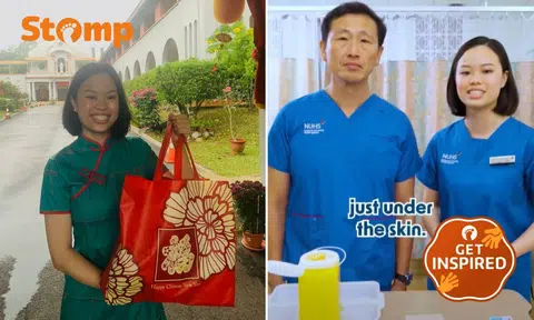 Nurse spreads CNY goodies and joy to elderly in nursing home, reminds them they are 'not forgotten'