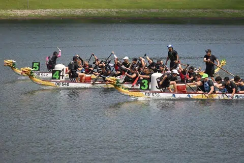 The Paddle As One North East inclusive dragon boat race was held to mark SG60 at Bedok Reservoir on June 14.