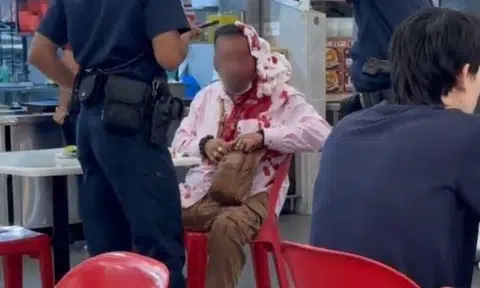 Man bleeds from head in Bedok coffee shop, suspect arrested for causing hurt with dangerous weapon