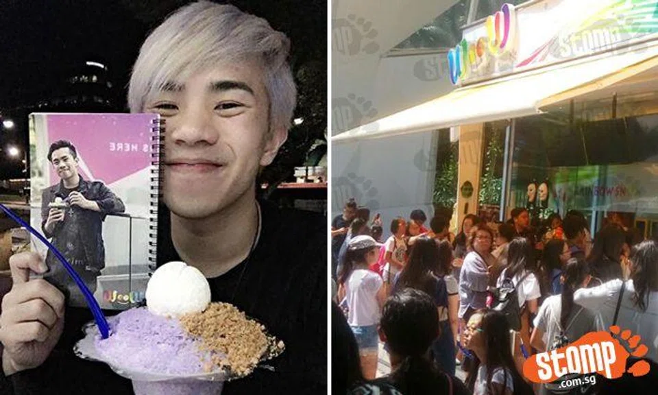 Crowds flock to S'pore YouTube star's meet-and-greet session at his Plaza Sing dessert cafe