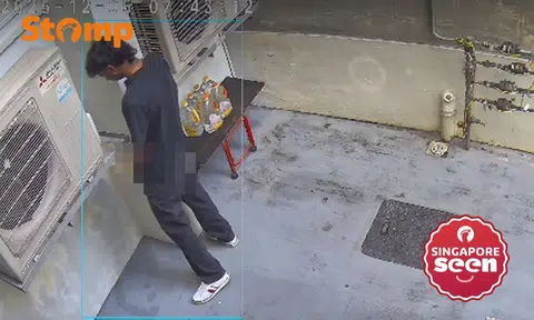 man pees under window in serangoon north