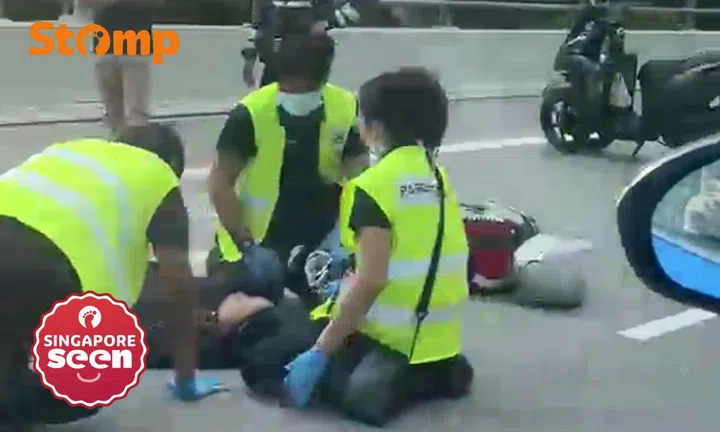 Motorcycle accident on TPE