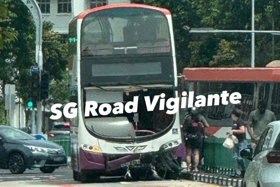 The bus was believed to have self-skidded at the junction of Tampines Concourse and Tampines Central 8.