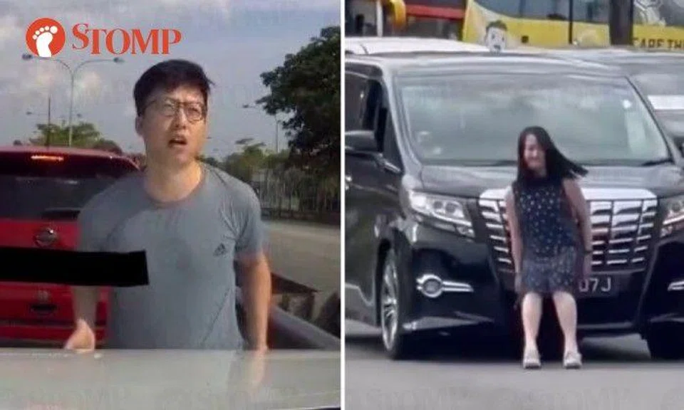 Stomper Shawn shared the dashcam video of the man stopping the Mazda from moving, reminiscent of the "Hulk Lady" last year.