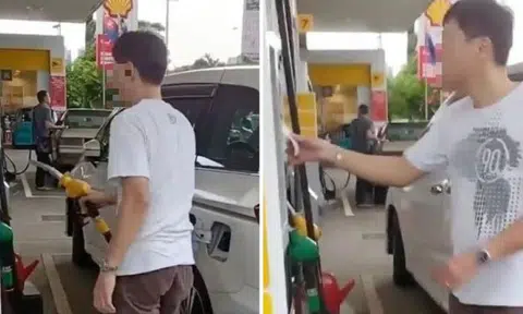 Man gets called out for claiming to be M'sian and pumping RON95 petrol into S'pore-registered car