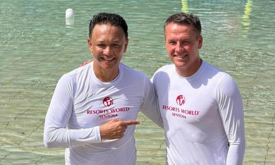 Michael Owen and Fandi Ahmad share football memories and life lessons with fans at Sentosa