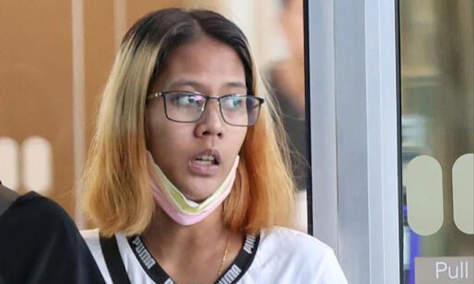 As part of her sentence, Siti Junaidah Azahar, 22, has to remain indoors from 10pm to 6am every day, and perform 60 hours of community service. PHOTO: SHIN MIN DAILY NEWS