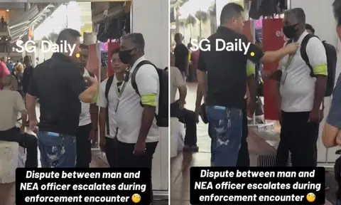 Man who shouted at NEA officers in viral video had allegedly urinated in public