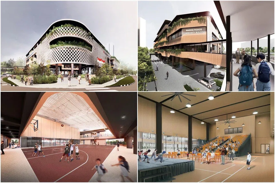 An artist’s impression of the new Marine Parade Community Building, which is set to re-open by the first quarter of 2026.